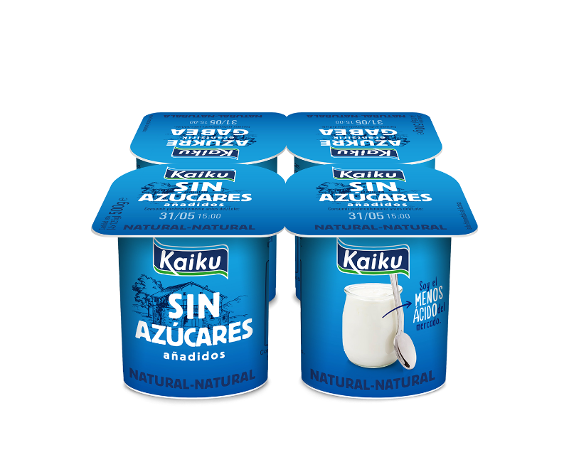 Yogur natural sin azúcar añadido Kaiku Km0